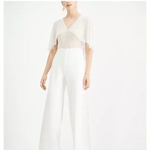 Adrianna Papell White Jumpsuit